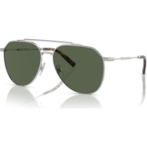 Dolce & Gabbana Men's Polarized Sunglasses, DG2296 - Silver-Tone