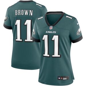 Nike Women's A.j. Brown Midnight Green Philadelphia Eagles Team Game Jersey - Green