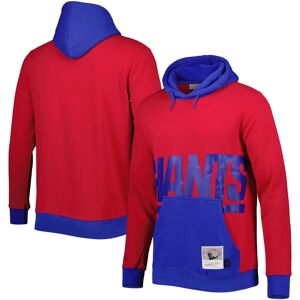 Men's Mitchell & Ness Red New York Giants Big Face 5.0 Pullover Hoodie - Red