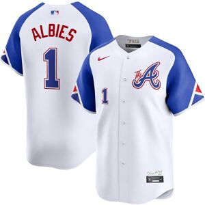 Nike Men's Ozzie Albies White Atlanta Braves City Connect Limited Player Jersey - White