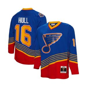 Mitchell & Ness Men's Mitchell & Ness Brett Hull Blue St. Louis Blues 1995 Blue Line Player Jersey - Blue