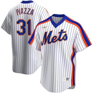 Nike Men's Mike Piazza White New York Mets Home Cooperstown Collection Player Jersey - White