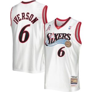 Men's Mitchell & Ness Allen Iverson White Eastern Conference Hardwood Classics 2002 Nba All-Star Game Authentic Jersey - White