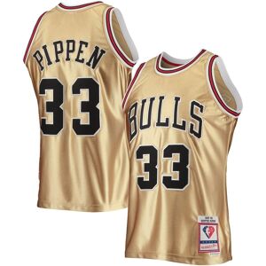 Mitchell & Ness Men's Mitchell & Ness Scottie Pippen Gold Chicago Bulls 75th Anniversary 1997-98 Hardwood Classics Swingman Jersey - Gold