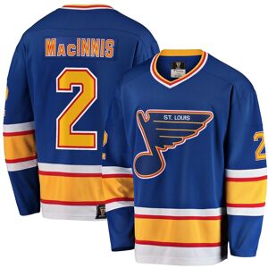 Fanatics Men's Fanatics Al Macinnis Blue St. Louis Blues Premier Breakaway Retired Player Jersey - Blue