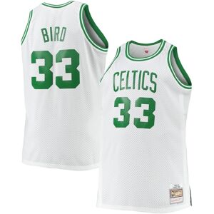 Mitchell & Ness Men's Mitchell & Ness Larry Bird White Boston Celtics Big and Tall 1985-86 Hardwood Classics Swingman Jersey - White