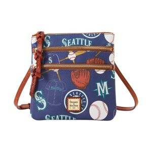 Dooney & Bourke Women's Dooney & Bourke Seattle Mariners Game Day Triple Zip Crossbody Purse - Navy