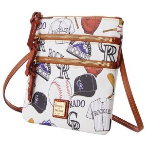 Dooney & Bourke Women's Dooney & Bourke Colorado Rockies Game Day Triple-Zip Crossbody Purse - White