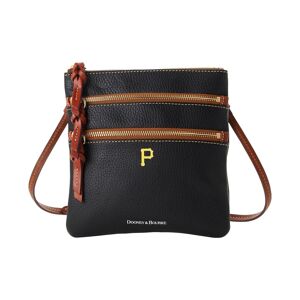 Dooney & Bourke Women's Dooney & Bourke Pittsburgh Pirates Pebble Triple-Zip Core Crossbody Purse - Black