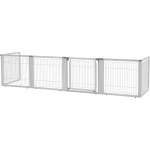 Richell Convertible Elite Pet Gate - 6 Panel - White