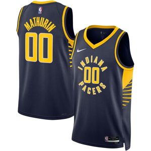 Nike Men's and Women's Nike Bennedict Mathurin Navy Indiana Pacers Swingman Jersey - Association Edition - Navy