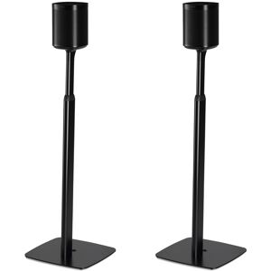 Flexson Adjustable Floorstands for Sonos One or Play:1 - Pair - Black