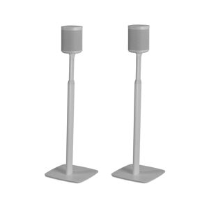 Flexson Adjustable Floorstands for Sonos One or Play:1 - Pair - White