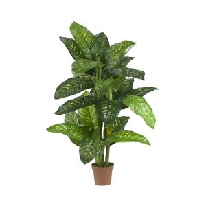 Nearly Natural 5' Dieffenbachia Silk Plant - Real Touch - Green