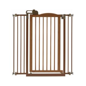 Richell Tall One-Touch Gate Ii - Brown