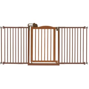 Richell One-Touch Gate Ii Wide - Brown