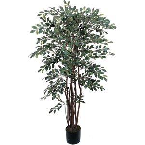 Nearly Natural 4' Ruscus Faux Silk Tree - Green