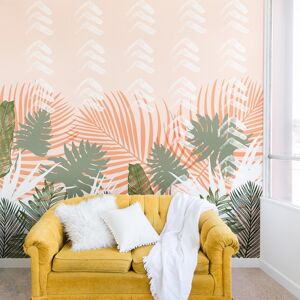 Deny Designs Marta Barragan Camarasa Jungle Tropical Plants Pastel I 12'x8' Wall Mural - Green