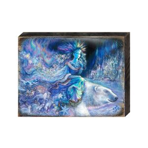 Designocracy Polar Princess Wall Wooden Decor by Josephine Wall - Multi