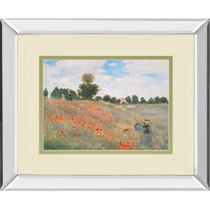 Classy Art Wild Poppies, Near Argenteuil by Claude Monet Mirror Framed Print Wall Art, 34