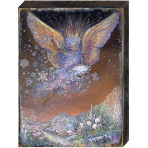 Designocracy Snow Angel Wall Wooden Decor by Josephine Wall - Multi