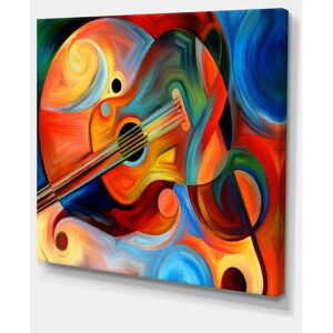 Design Art Designart Music And Rhythm Abstract Canvas Art Print - 40