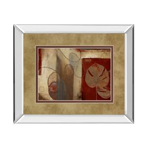 Classy Art Inspiration in Crimson by Patricia Pinto Mirror Framed Print Wall Art, 34
