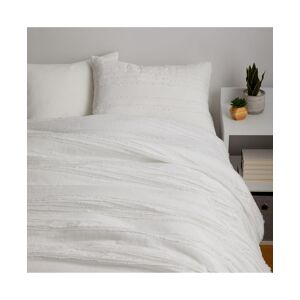 Dormify Juliette Eyelash Fringe Comforter and Sham Set, Cotton, Twin/Twin Xl, Ultra-Cute Styles to Personalize Your Room - Juliette Eyelash White