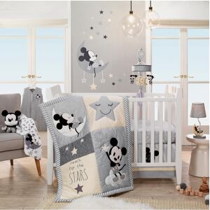 Lambs & Ivy Disney Baby Mickey Mouse Gray/Yellow 4-Piece Crib Bedding Set by Lambs & Ivy - Gray