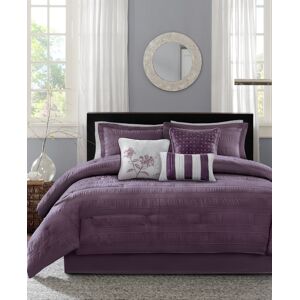 Madison Park Hampton 7-Pc. Comforter Set, King - Plum