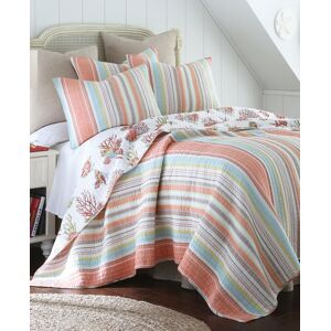 Levtex Brighton Coral 3-Pc. Quilt Set, King - Coral