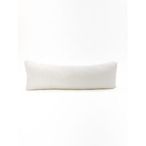 Anaya Home White Down Alternative Cotton Waffle Weave Pillow - White