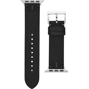 Tory Burch Women's McGraw Black Band For Apple Watch Leather Strap 38 mm/40mm - Black