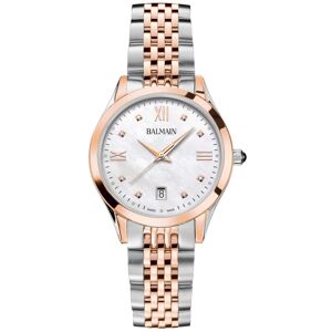 Balmain Women's Swiss Classic R Diamond Accent Two-Tone Stainless Steel Bracelet Watch 34mm - Silver/pink