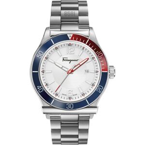 Salvatore Ferragamo Men's Swiss 1898 Stainless Steel Bracelet Watch 44mm - Stainless Steel