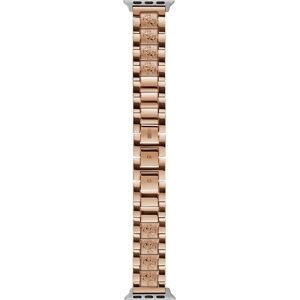 Guess Women's Rose Gold-Tone Stainless Steel Apple Watch Strap 38mm-40mm - Rose Gold-Tone