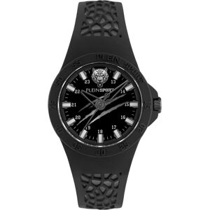 Plein Sport Men's Thunderstorm Black Silicone Strap Watch 40mm - Black