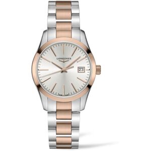 Longines Women's Swiss Conquest Classic Two-Tone Pvd Stainless Steel Bracelet Watch 34mm - Silver And Rose Gold