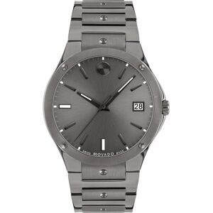 Movado Men's Swiss Se Gray Pvd Bracelet Watch 41mm - Grey