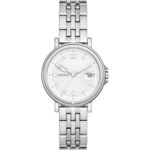 Skagen Women's Signatur Sport Lille Three Hand Date Silver-Tone Stainless Steel Watch 34mm - Silver-Tone