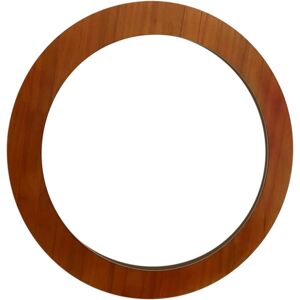 Mirrorize Round Wood Mirror, 29