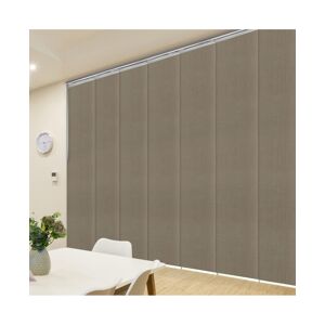 Rod Desyne Corn silk Blind 7-Panel Single Rail Panel Track Extendable 110