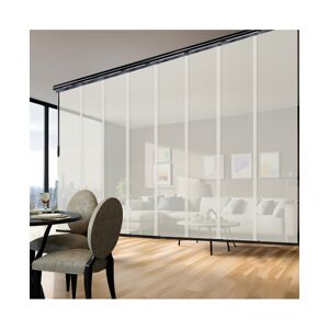 Rod Desyne Dappled Ash Blind 8-Panel Double Rail Panel Track Extendable 130