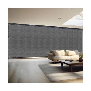 Rod Desyne Charcoal Camo Blind 12-Panel Double Rail Panel Track Extendable 140