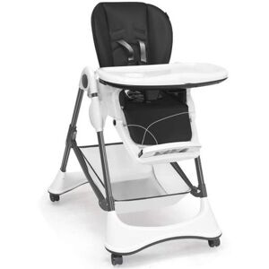 Slickblue A-Shaped High Chair with 4 Lockable Wheels - Grey