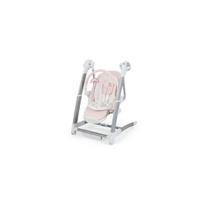 Slickblue Baby Folding High Chair with 8 Adjustable Heights and 5 Recline Backrest - Pink
