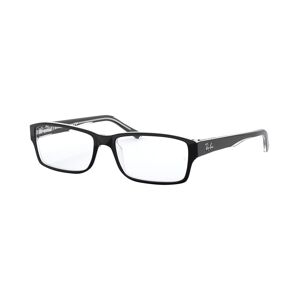 Ray-Ban RX5169 Unisex Rectangle Eyeglasses - Black