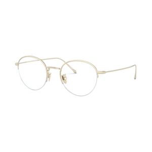 Giorgio Armani Men's Round Eyeglasses - Gold-Tone