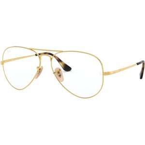 Ray-Ban RX6489 Men's Pilot Eyeglasses - Gold