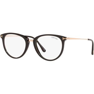 Tom Ford TR001095 Women's Round Eyeglasses - Black Shiny